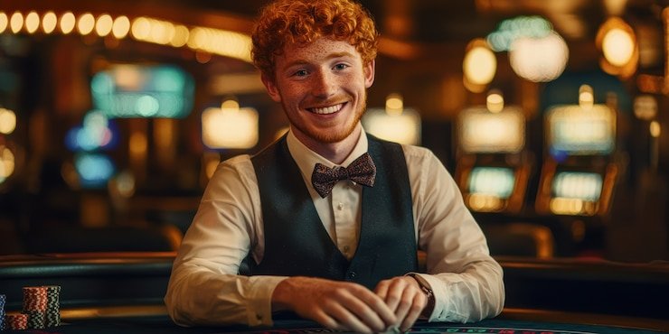 Speed Baccarat live-dealer table on rupiahtoto asia with croupier dealing cards